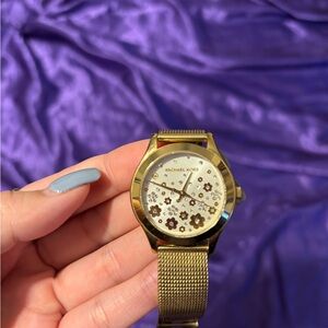 Michael Kors Gold Floral Watch